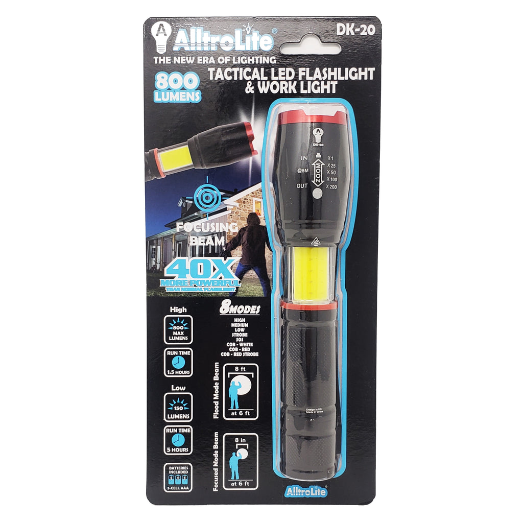 Atomic Beam Flashlight Shock & Water Resistant Adjustable Bright Beam Modes  NEW