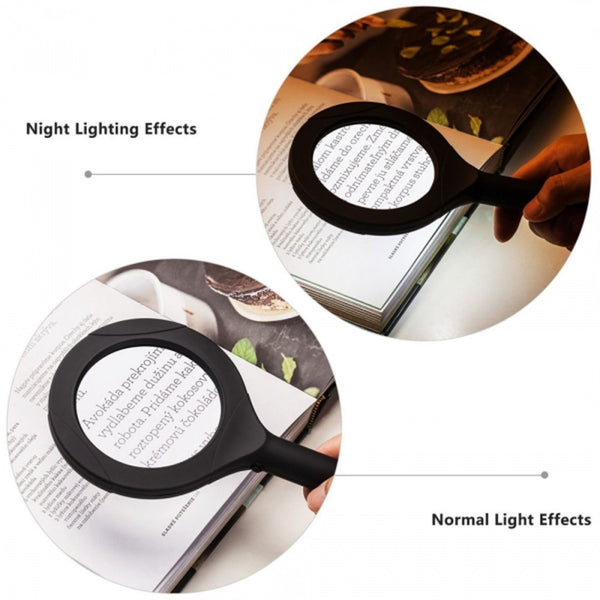 COB LED Magnifying Glass 5X Illuminated Len - alltrolite