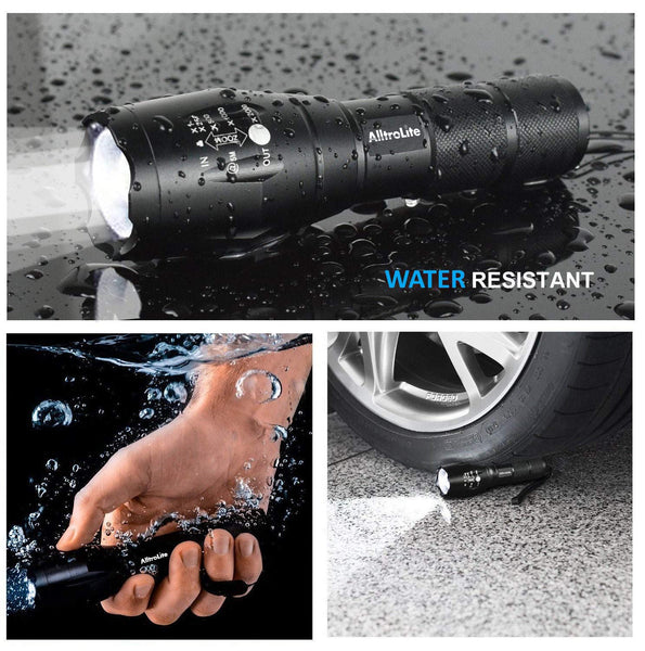 300 Lumens LED Tactical Flashlight [ 1-PACK ] - alltrolite