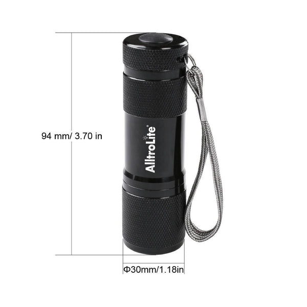 9 LED Ultraviolet UV Blacklight Flashlight - alltrolite