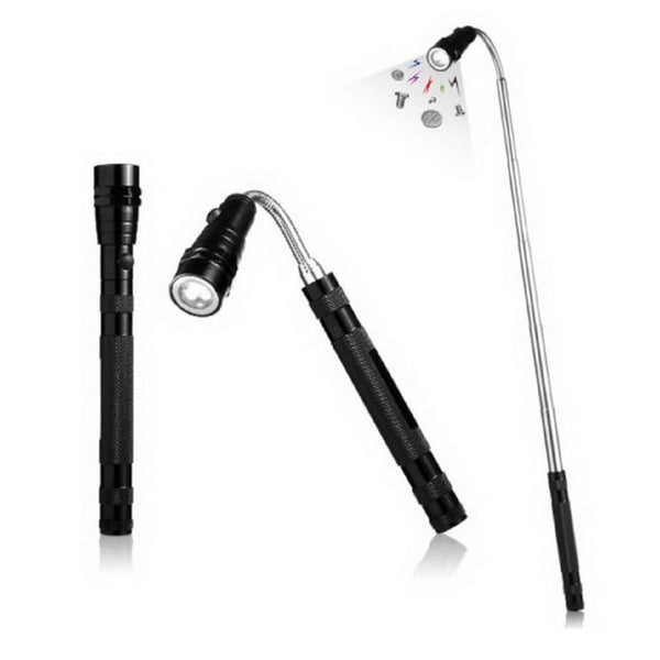 Portable 3 LED Telescopic Flexible Extendable Led Flashlights Torch - alltrolite