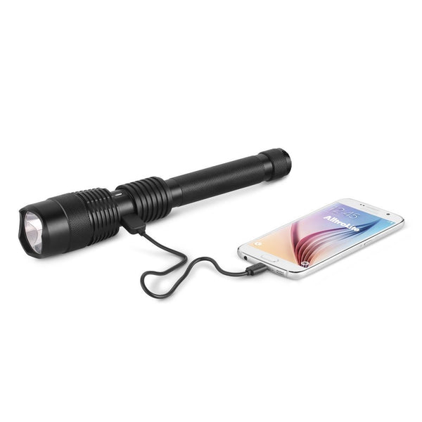 Python Rechargeable Flashlight & USB Charging Bank - alltrolite