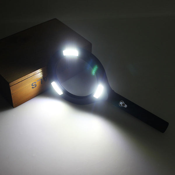 COB LED Magnifying Glass 5X Illuminated Len - alltrolite