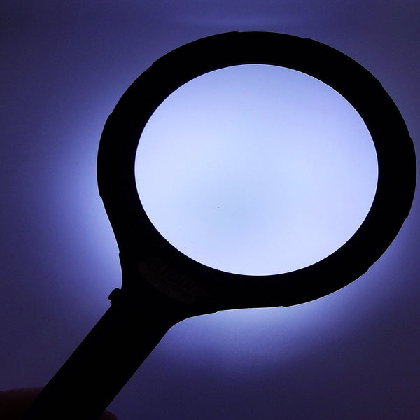 COB LED Magnifying Glass 5X Illuminated Len - alltrolite