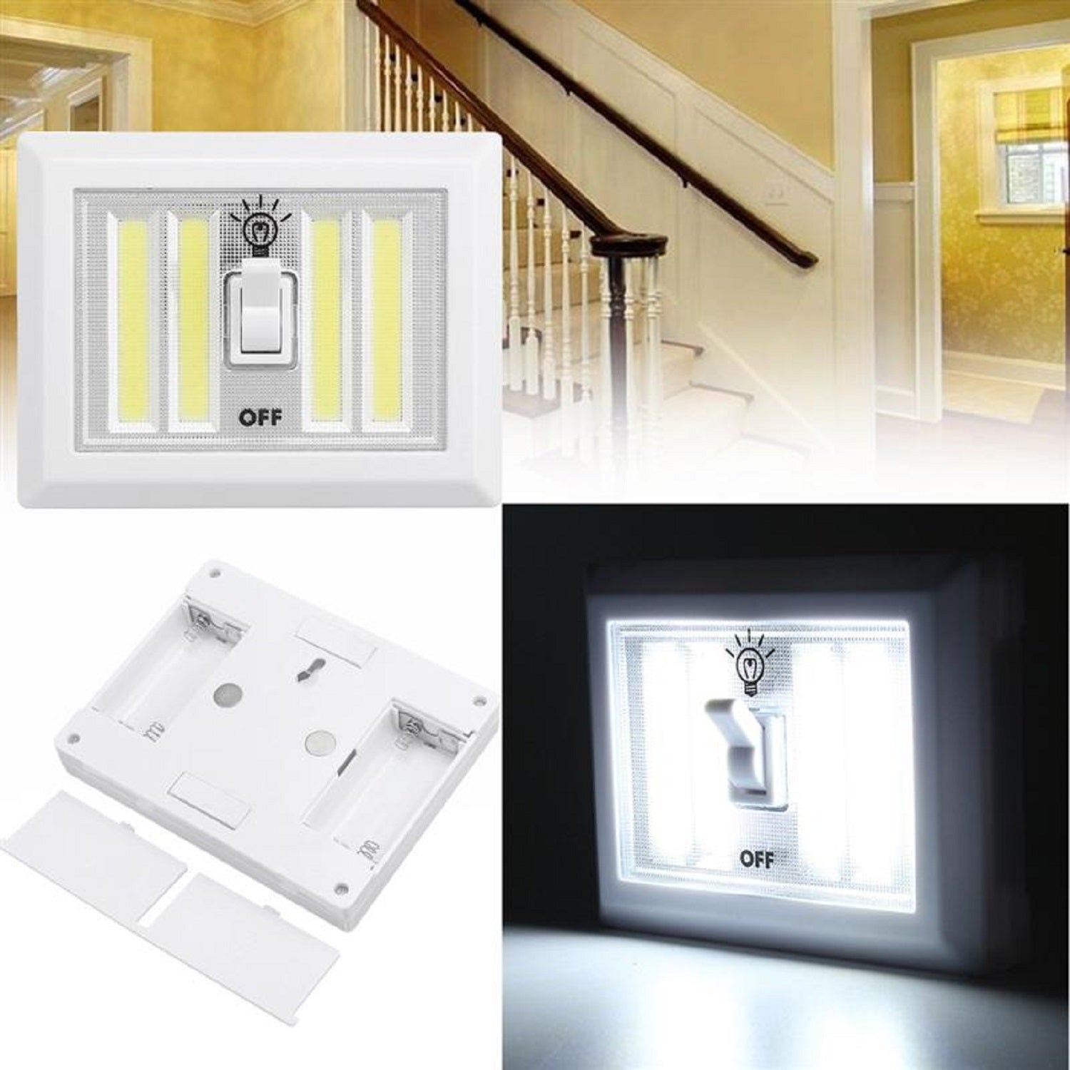 Multi-Purpose COB LED Light-Switch (3 Pack) – Alltrolite
